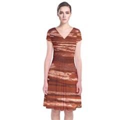 Red Earth Natural Wrap Dress by UniqueCre8ion