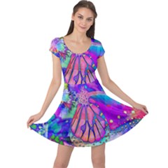 Psychedelic Butterfly Cap Sleeve Dresses by MichaelMoriartyPhotography