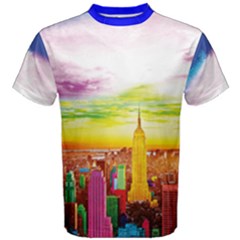Nyc Full Color Men s Cotton Tee by gumacreative