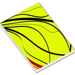 Yellow Decorative Design Large Memo Pads