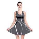 Black and white elegant design Reversible Skater Dress