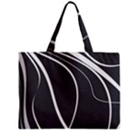 Black and white elegant design Zipper Mini Tote Bag