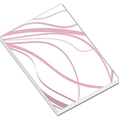 Pink Elegant Lines Large Memo Pads by Valentinaart