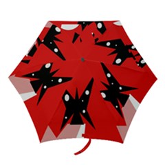 Black Butterfly  Mini Folding Umbrellas by Valentinaart