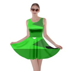 Green Monster Fish Skater Dress by Valentinaart