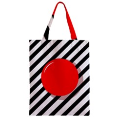 Red Ball Zipper Classic Tote Bag by Valentinaart