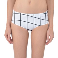 Simple Lines Mid-waist Bikini Bottoms by Valentinaart