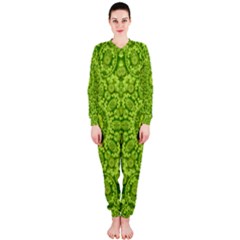Magic Flowers In  The Deep Valley Of Paradise Onepiece Jumpsuit (ladies)  by pepitasart