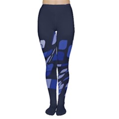 Blue Abstraction Women s Tights
