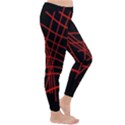 Neon red abstraction Winter Leggings  View3