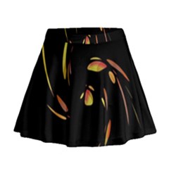 Orange Twist Mini Flare Skirt by Valentinaart