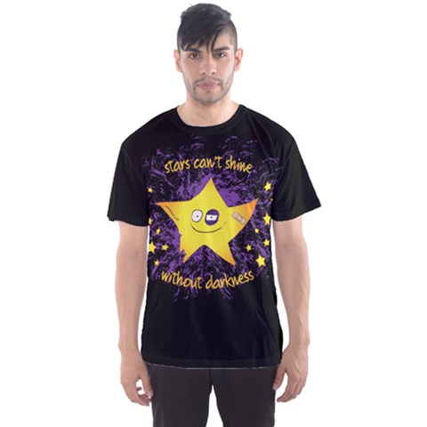 Stars Can t Shine Without Darkness Men s Sport Mesh Tee by Contest2490117