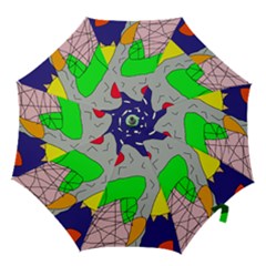 Crazy Abstraction Hook Handle Umbrellas (small) by Valentinaart