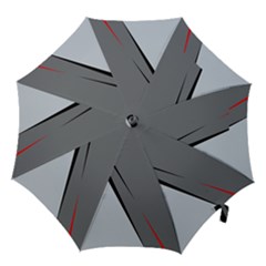 Elegant Gray Hook Handle Umbrellas (large) by Valentinaart