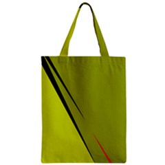 Yellow Elegant Design Zipper Classic Tote Bag by Valentinaart
