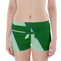 Green Design Boyleg Bikini Wrap Bottoms by Valentinaart