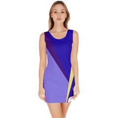 Geometrical Abstraction Sleeveless Bodycon Dress by Valentinaart