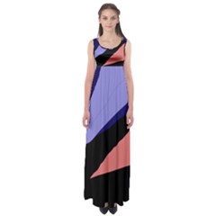 Purple And Pink Abstraction Empire Waist Maxi Dress by Valentinaart