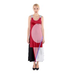 Decorative Geomeric Abstraction Sleeveless Maxi Dress by Valentinaart