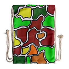 Africa Abstraction Drawstring Bag (large) by Valentinaart