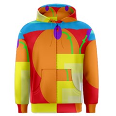 Colorful Abstraction Men s Zipper Hoodie by Valentinaart
