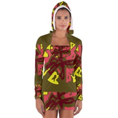 Abstraction Women s Long Sleeve Hooded T-shirt by Valentinaart
