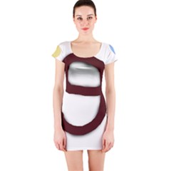 Number Nine Short Sleeve Bodycon Dress by Valentinaart