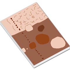 Brown Abstract Design Large Memo Pads by Valentinaart