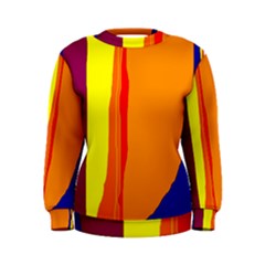 Hot Colorful Lines Women s Sweatshirt by Valentinaart