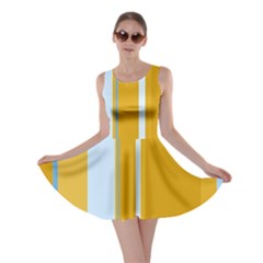 Yellow Elegant Lines Skater Dress by Valentinaart