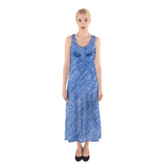 Blue Pattern Sleeveless Maxi Dress by Valentinaart