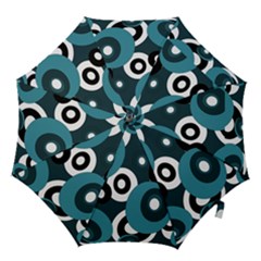 Blue Pattern Hook Handle Umbrellas (large) by Valentinaart