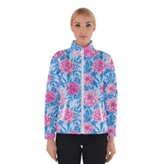 Blue & Pink Floral Winterwear by TanyaDraws