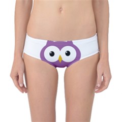 Purple Transparetn Owl Classic Bikini Bottoms by Valentinaart