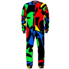 Colorful Abstraction Onepiece Jumpsuit (men)  by Valentinaart