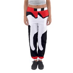 Red, Black And White Women s Jogger Sweatpants by Valentinaart