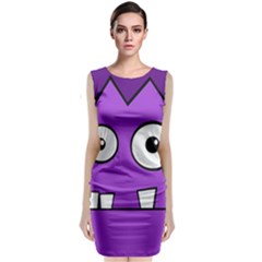 Halloween Frankenstein - Purple Classic Sleeveless Midi Dress by Valentinaart