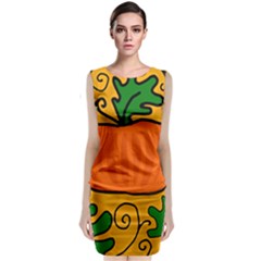 Thanksgiving Pumpkin Classic Sleeveless Midi Dress by Valentinaart