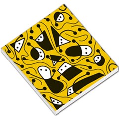 Playful Abstract Art - Yellow Small Memo Pads