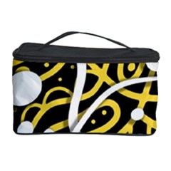 Yellow Movement Cosmetic Storage Case by Valentinaart