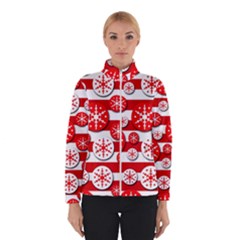 Snowflake Red And White Pattern Winterwear by Valentinaart