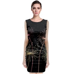 Elegant Dandelions  Classic Sleeveless Midi Dress by Valentinaart