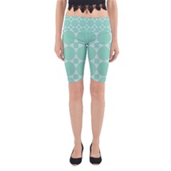 Mint Color Star - Triangle Pattern Yoga Cropped Leggings by picsaspassion