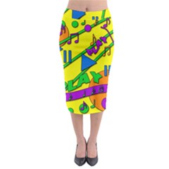 Music Midi Pencil Skirt by Valentinaart