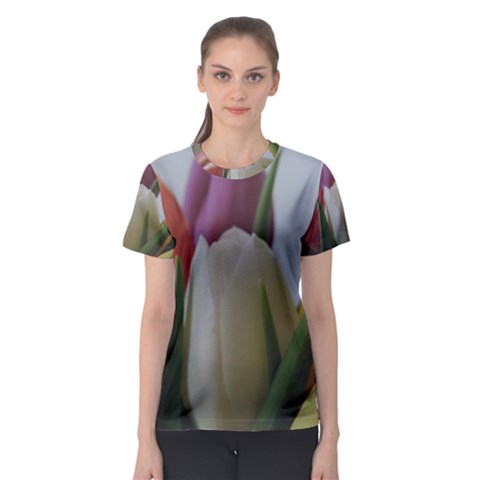 Colored By Tulips Women s Sport Mesh Tee by picsaspassion
