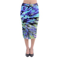Colorful Floral Art Midi Pencil Skirt by yoursparklingshop