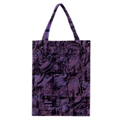 Purple Town Classic Tote Bag by Valentinaart