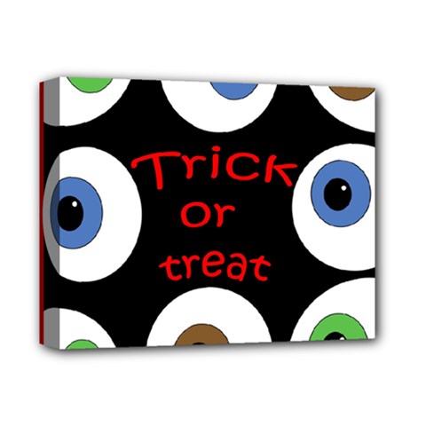 Trick Or Treat  Deluxe Canvas 14  X 11  by Valentinaart