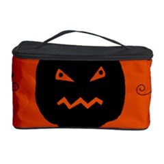 Halloween Black Pumpkins Pattern Cosmetic Storage Case by Valentinaart