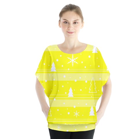 Yellow Xmas Blouse by Valentinaart